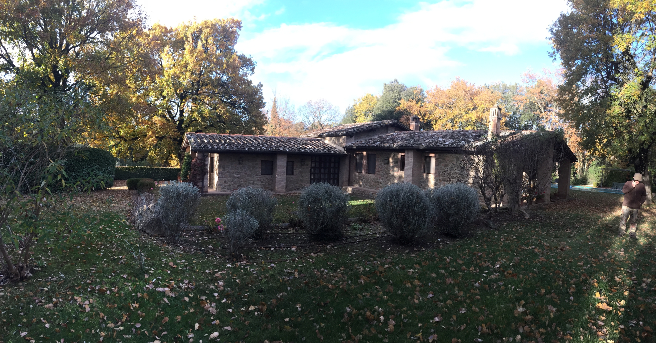 Villa Arceno vista dal giardino