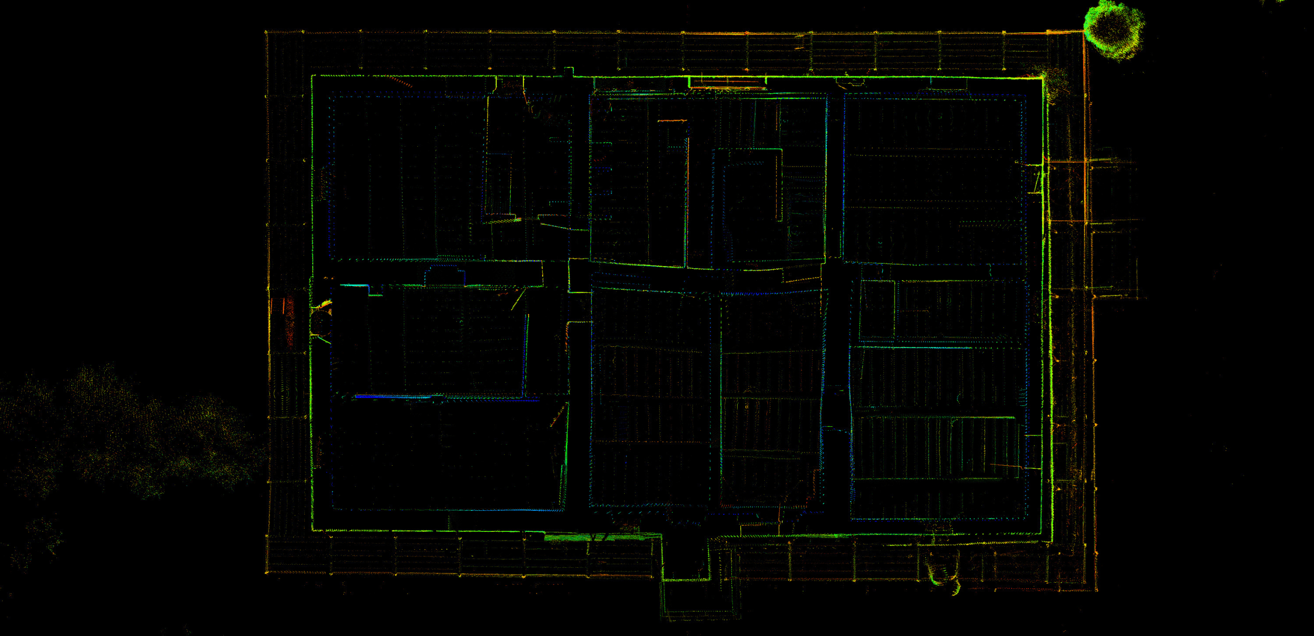 Rilievo laser scanner 3D del Podere Il Poggiolo: Pianta del piano primo
